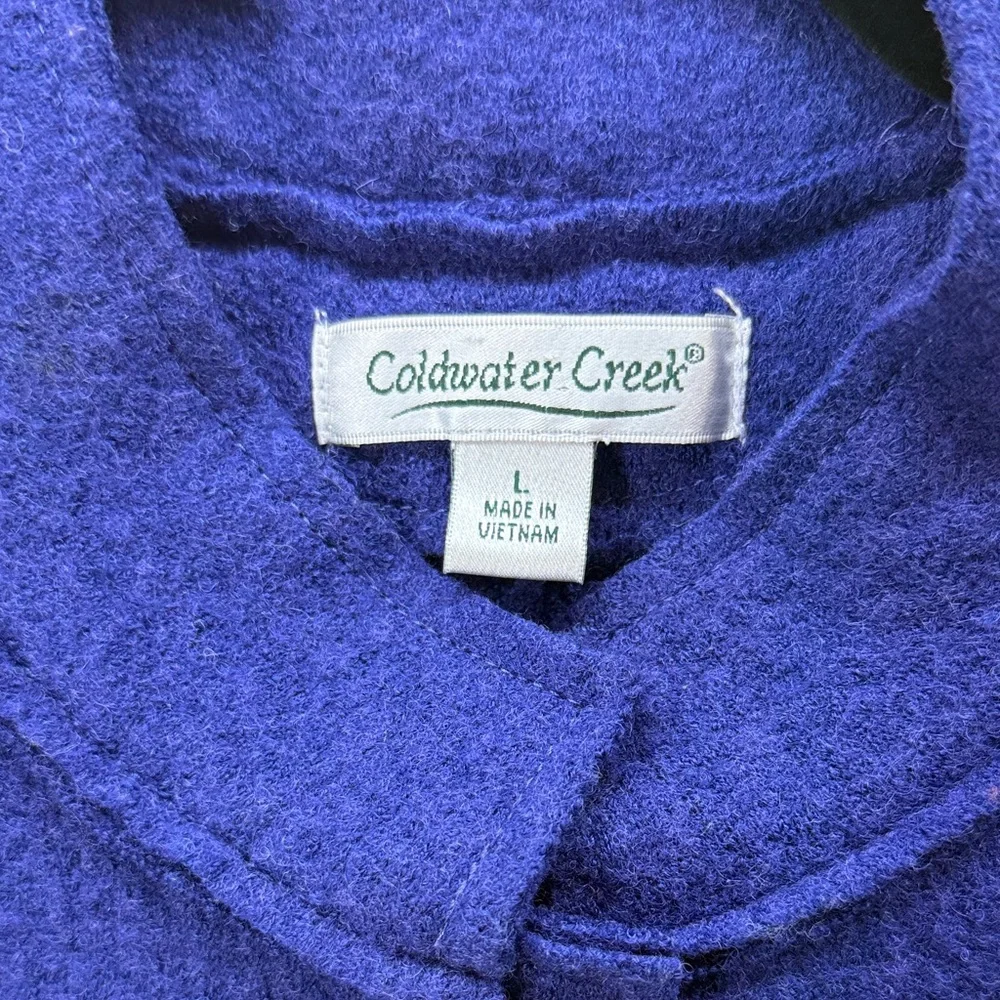 Coldwater Creek Purple Button-Up Blazer Size L - Picture 2 of 6
